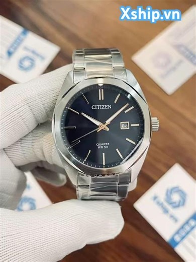 Citizen Quartz Stainless Steel Blue Dial Men Watch BI5110-54H