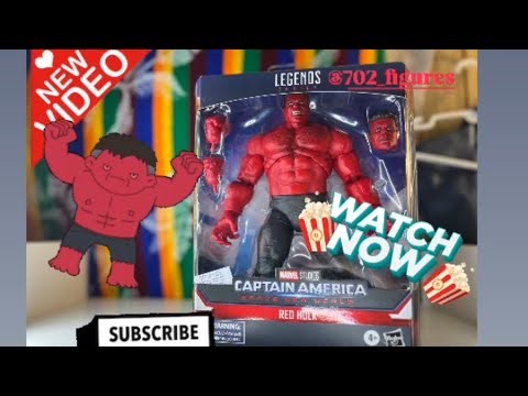 RED HULK !!! Marvel legends Red Hulk action figure review / unboxing !!!