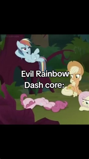Evil Rainbow Dash in My Little Pony: Friendship is Magic