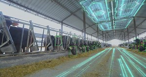 AI-Based Smart Monitoring Framework for Livestock Farms. Smart Dairy Farm. Stock Video - Video of managing, fodder: 440368095
