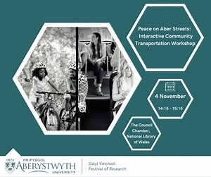 🚴‍♀️ Out for a Sunday drive, cycle or stroll?🚶🏿‍♀️ Share your experience of Aberystwyth streets and come along to our workshop to learn how to make them more peaceful. 🕑 2.15pm 📆 Saturday 4 November 📍 Llyfrgell Genedlaethol Cymru | The National Library of Wales 🎫Free https://bit.ly/3QcIJCT #AberResearchFest #AberDialogue | Aberystwyth University