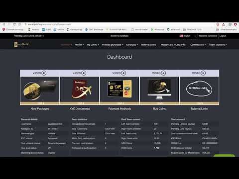 KARATBIT LOGIN AND WALLET SET UP