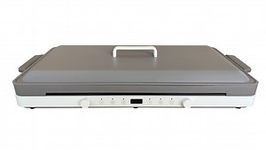 [Hot Item] Portable Induction Cooktop, 2 Burner Electric Cooktop with Removable Griddle Pan