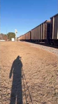 Southbound CSX coal passing Kenly