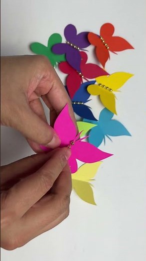 How To Make Paper Butterfly Wall hanging || DIY Room Decor With Paper Butterflies