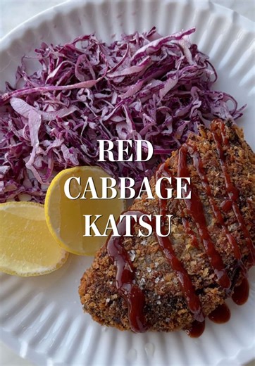 Crispy Red Cabbage Katsu Recipe Without Meat