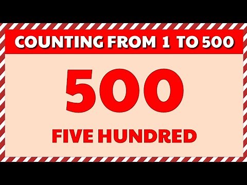 Counting from 1 to 500