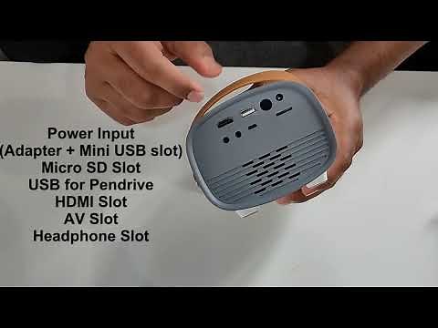 Unboxing of Cheap Led Projector AAO YG230