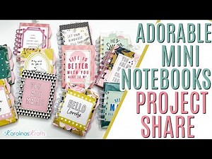 Mini Journals Project Share using my scraps and my Mini Cinch Machine, Mini Notebooks