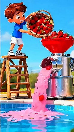 Swimming Fun! Berenang di Kolam Renang Bersama Saudara Perempuan Saya 🏊‍♀️✨ #animasi #kartun #shorts