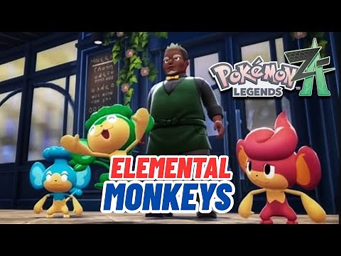 1 Location All 3 Element Monkeys - Pokemon Legends ZA