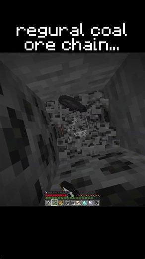a regular minecraft coal ore chain... #minecraft #shorts