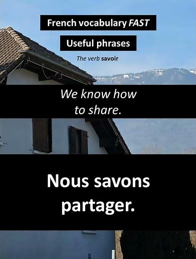 We know how to live / nous savons... #frenchforbeginner #frenchpronunciation #frenchvocabulary