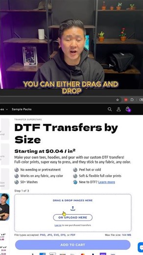 Uploading Your DTF GangSheet By Transfer Superstar