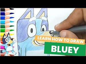 Learn How to Draw Bluey / Easy Drawing Tutorial