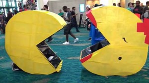 14K views · 132 reactions | We dressed up as Pac-Man, Ms. Pac-Man, The Ghosts Blinky, Pinky and Inky. Public trolling over at Florida Supercon 2018 (Sunday) | Horror Squad | Facebook