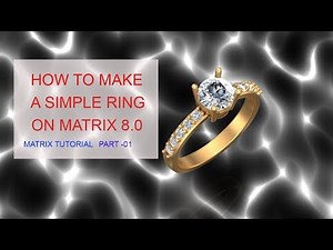 HOW TO MAKE A SIMPLE RING ON MATRIX-8.0 TUTORIAL PART -1