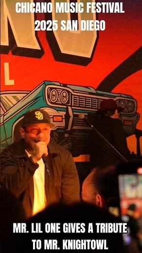 Chicano Music Festival 2025 San Diego- Mr. Lil One Gives A Tribute To Mr. Knight Owl