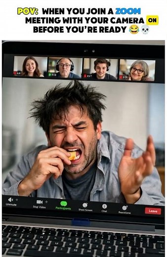 When a Freelancer Accidently Join a Zoom meeting with his/her camera ON 😂💀