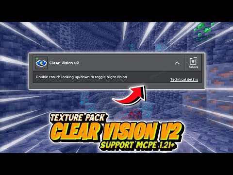 CLEAR VISION V2 TEXTURE PACK MCPE.121‼️ || TEXTURE PACK NIGHT VISION MCPE 1.21 TERBARU 2026
