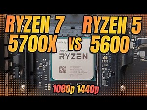AMD RYZEN 7 5700X vs RYZEN 5 5600 | 20 Games Tested | 1440p 1080p