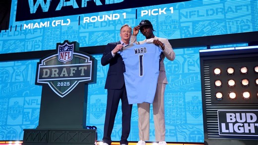 The pick is in: Titans select Miami QB Cam Ward at No. 1 overall in 2025 NFL Draft