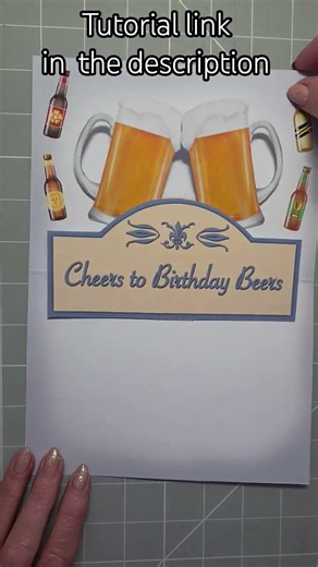 🍻 Cheers! pop up beer glasses card tutorial. Links in description