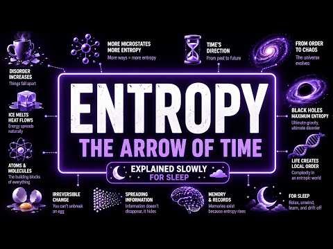 Every Confusing Thing About Entropy & The Arrow of Time Explained Slowly (For Sleep)