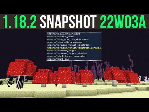 Minecraft 1.18.2 Snapshot 22w03a Frog Eating Goats & Placefeature Command