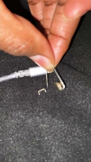 Broken charger piece stuck in iPhone/ iPad