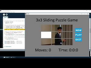 Processing 3 - Sliding puzzle | Game Designing #12 | HBY coding academic