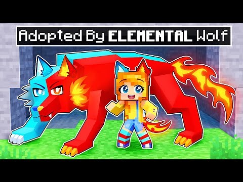 Adopted by an ELEMENTAL WOLF in Minecraft!