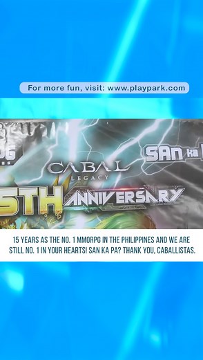 👑 Congratulations to PlayPark CABAL Online PH and all the Cabalistas all-over the globe. Cabal hit a milestone 15 amazing years as the No.1 MMORPG in the Philippines. Thank you to all the Cabalistas for turning up at the celebration of our 15 years together held at Studio 300, Kapitolyo, Pasig City, Philippines. The years together will not stop us from delivering top quality entertainment and only the best battles for our gamers. Look forward to everything more that Cabal has to offer its fans.