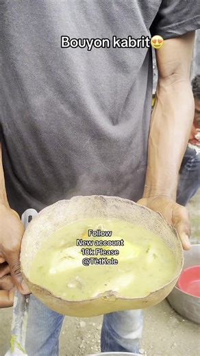 #creatorsearchinsights : ⸻ 🇭🇹 Authentic Haitian Goat Bouillon (Bouyon Kabrit) 🇭🇹 Today we’re cooking a traditional Haitian Bouillon Kabrit, just the way our ancestors prepared it. This powerful soup is made with tender goat meat and local Haitian ground provisions like yam (igname), potatoes, carrots, breadfruit (fruit à pain) and many other natural ingredients from the land. Historically, bouillon has always been a symbol of strength and unity in Haiti. It was cooked for Sundays, celebratio