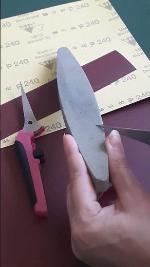 How to Sharpen Scissors with Stone