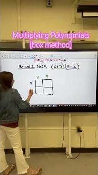 Multiplying Polynomials using the box method #polynomials #algebra #algebrahelp #algebratricks