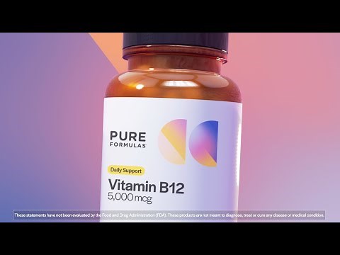 PureFormulas Vitamin B12 5000 mcg - 60 Lozenges