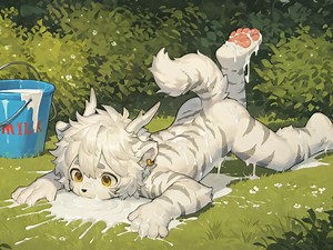 AI furry 牛奶