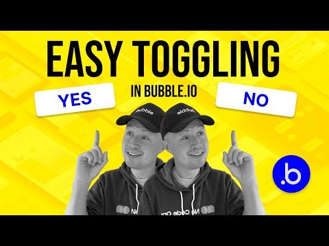 The quickest way to toggle between YES/NO fields in Bubble.io
