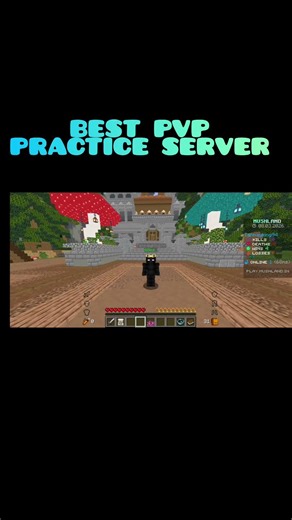 The BEST PvP Practice Server1.21+ #minecraft #minecraftpublicsmppe #pojavalauncher