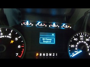 Comment effectuer la réinitialisation de la vidange d'huile sur le Ford F 150.