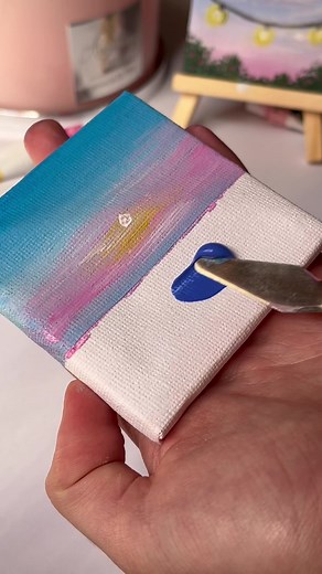 Create Your Own Small Canvas Painting Step-by-Step