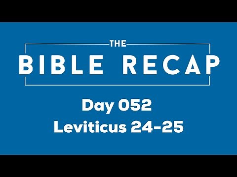 Day 052 (Leviticus 24-25)