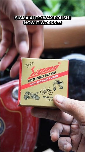 How to use SIGMA CARES AUTO WAX POLISH #sigmacares #BikePolish #carpolish #waxpolish #shorts