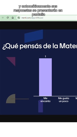 📝 ¿Querés hacer actividades interactivas? 🧮 💡 ¡Hoy te muestro cómo usar Mentimeter! 📊 (✍ DATO: Sirve muchísimo para actividades de Estadística) 💜 ¡Animate a incorporarla en tus clases y Cruzá la línea! 💜 . . . #Matemática #educacion #educacionmatematica #docentes #profesores #enseñar #aprender #recursosdocentes #recursoseducativos #matematicasmanipulativas #matematicascreativas #tutorialdocente #mentimeter