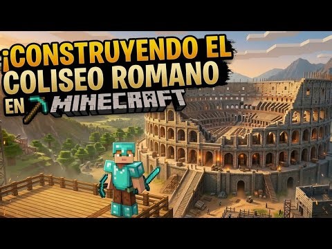 CONSTRUYO EL COLISEO ROMANO EN MINECRAFT👍