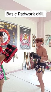 Basic Padwork drill exercise. #btpmacombat #padworkdrills #training #muaythai #wushusanda #selfdefense #BlackThunderPalmMartialArts | Orlando R. Bautista