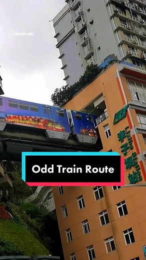 Train Through Building: China's Innovative Commute