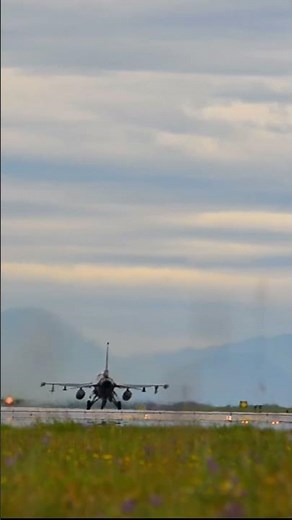 F-16s TAKE OFF | Behind the Runway – Afterburner Thunder! #F16 #JetTakeoff #USAF