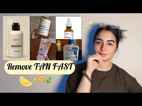 ✨ How to Remove Tan Fast | Dermatologist Approved Tips for Clear & Glowing Skin 🍋✨🌞👀